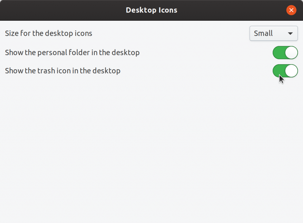 Desktop Icon size in Ubuntu