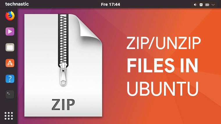zip unzip command ubuntu