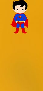 little superman dot notch wallpaper
