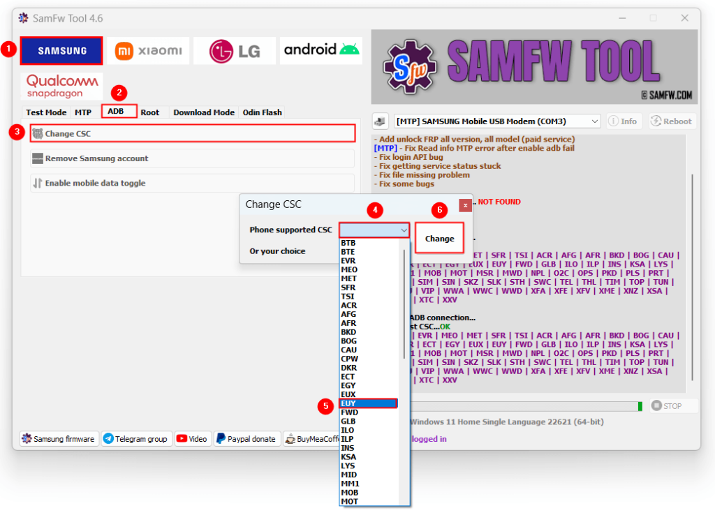 How to Change CSC on Samsung Devices without Root Technastic