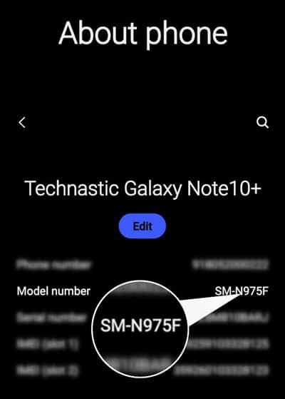 galaxy note 10 model number