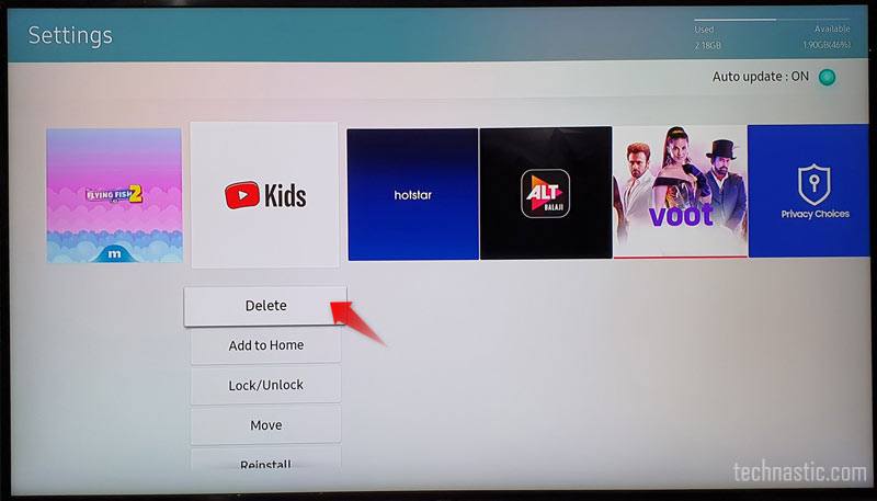 How to update apps on Samsung TV