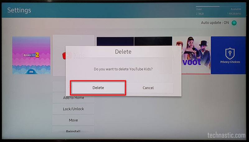 How to download, update, uninstall, delete Smart TV apps