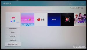 samsung tv delete apps