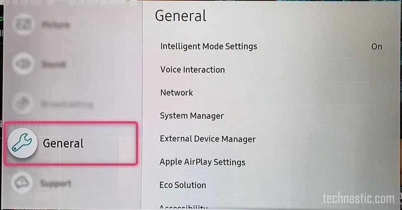 Samsung Smart TV Settings