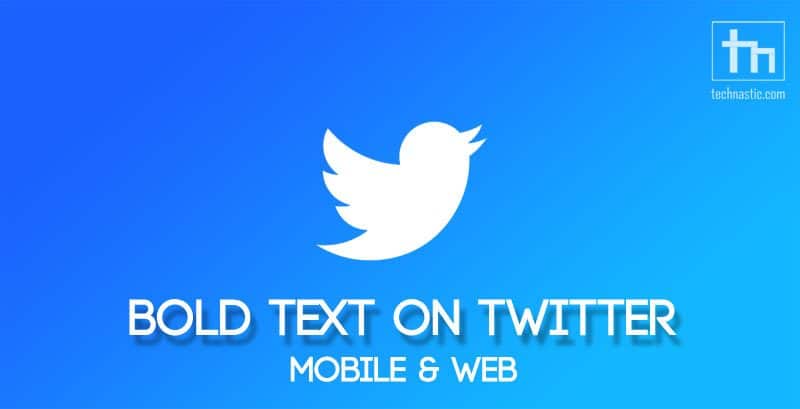 bold text on twitter