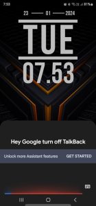 hey google please turn off talkback mode