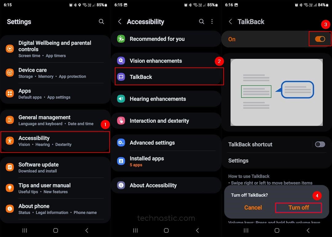 4 Ways To Turn Off TalkBack On Android ADB Gestures   Turn Off Talkback Samsung Phones 