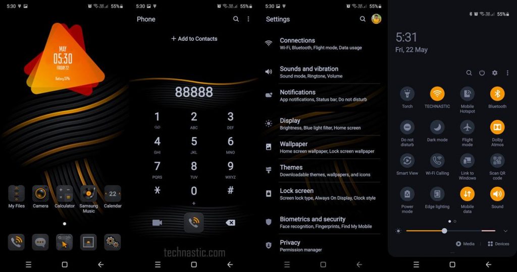 30 Best Samsung Themes in 2020 One UI 2/3 Dark Themes