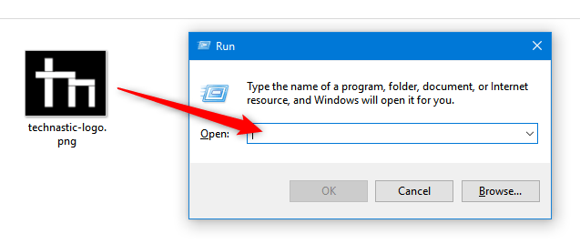 drag file to run command window