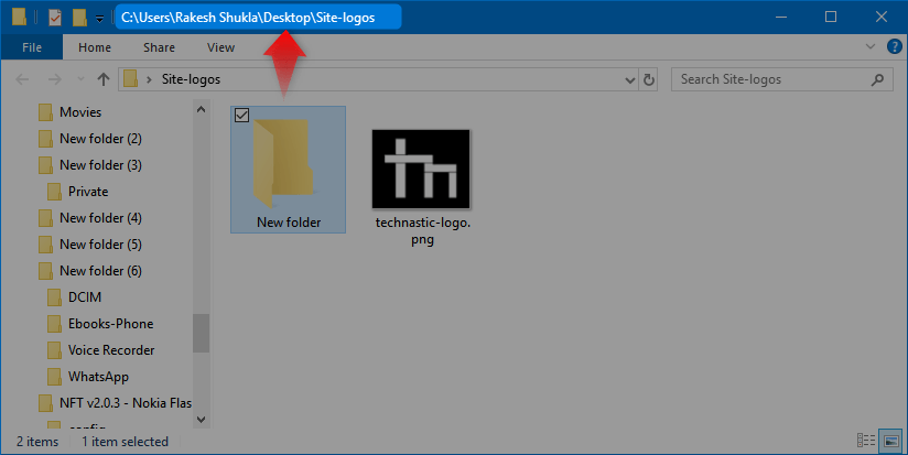 show full path on file explorer windows