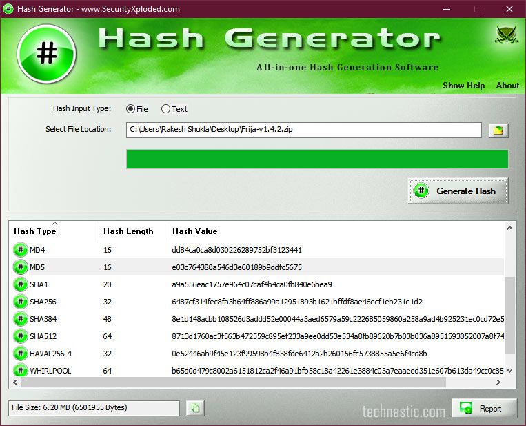 hash generator tool windows
