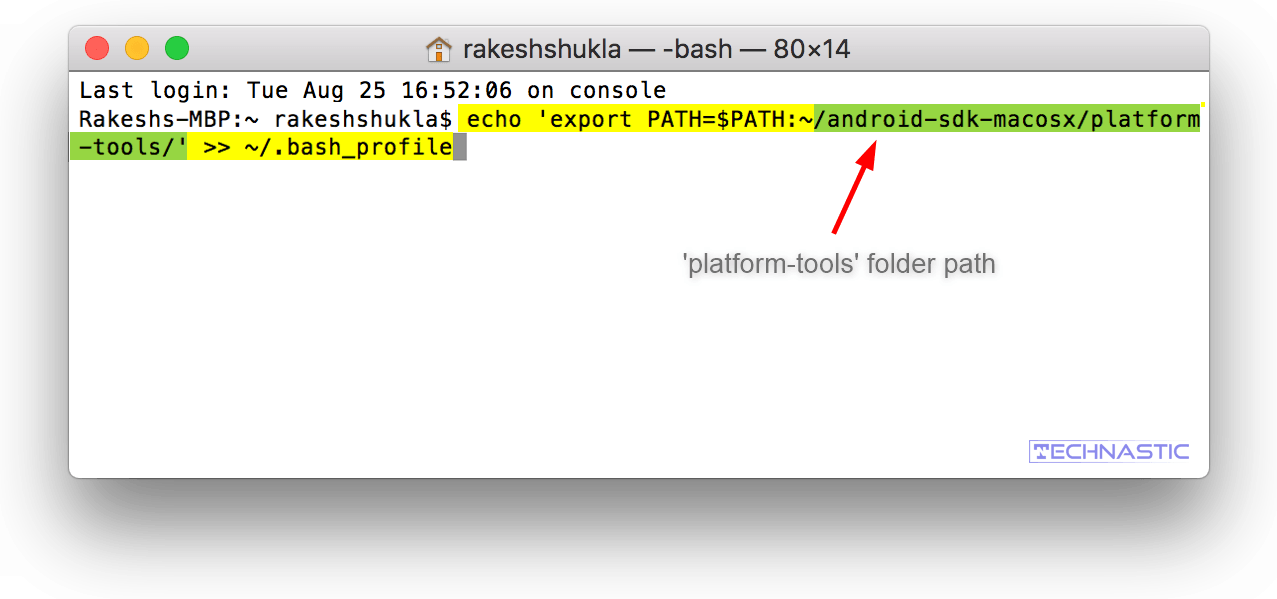 How to Add ADB to Path on Mac and Setup Global ADB - Technastic