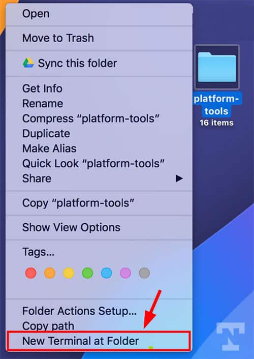 open adb in mac terminal