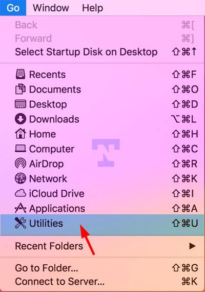 mac finder utilities option