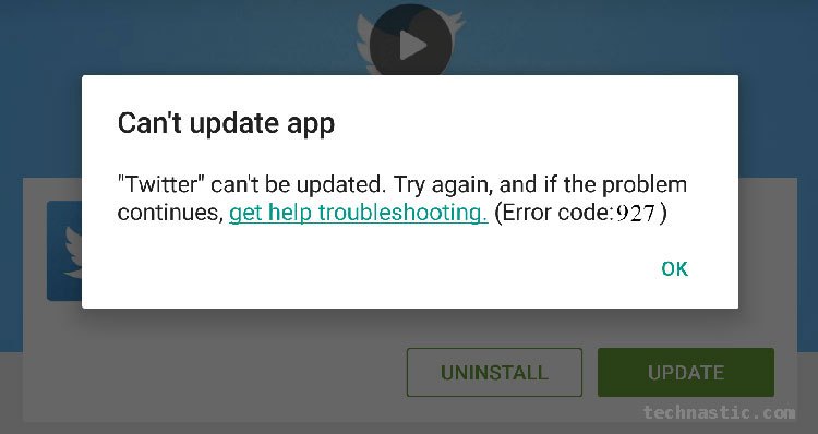 google play store error checking for updates 927
