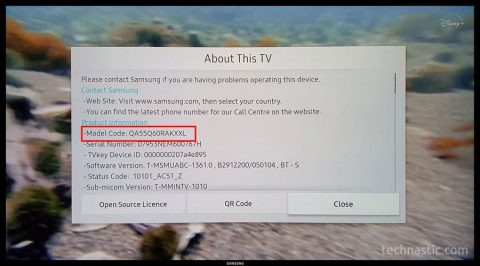 How to Find Samsung TV Model Number and Decode It