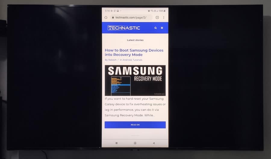 share android screen on samsung tv