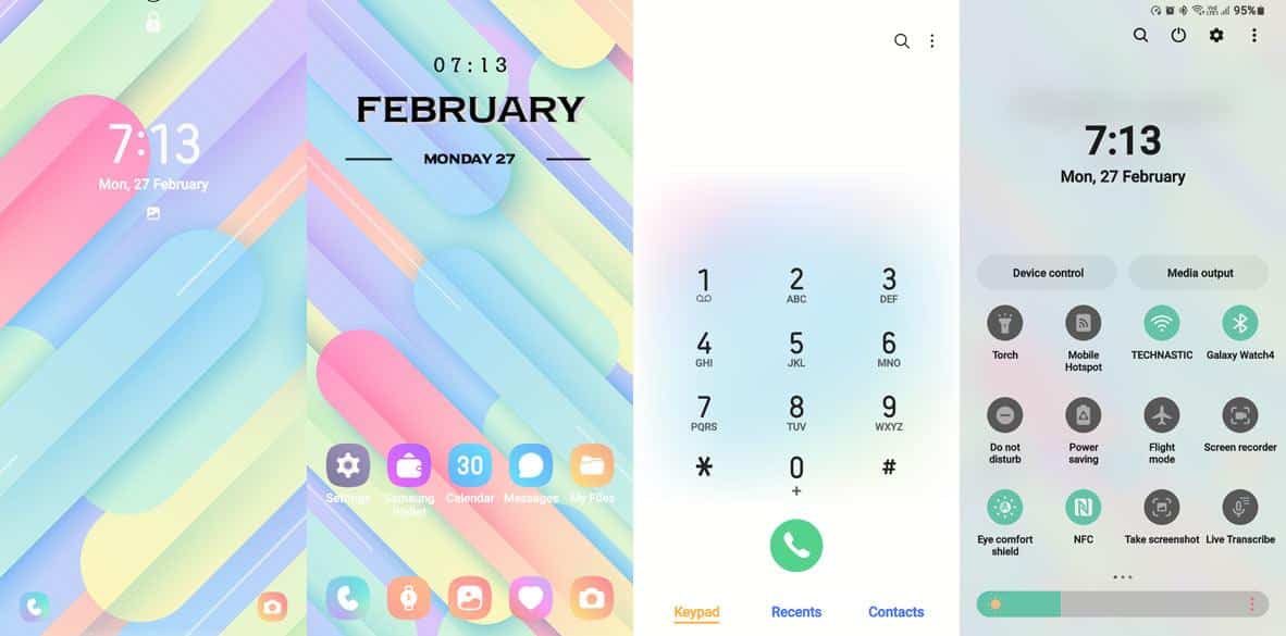 dynamic gradient ux theme for samsung