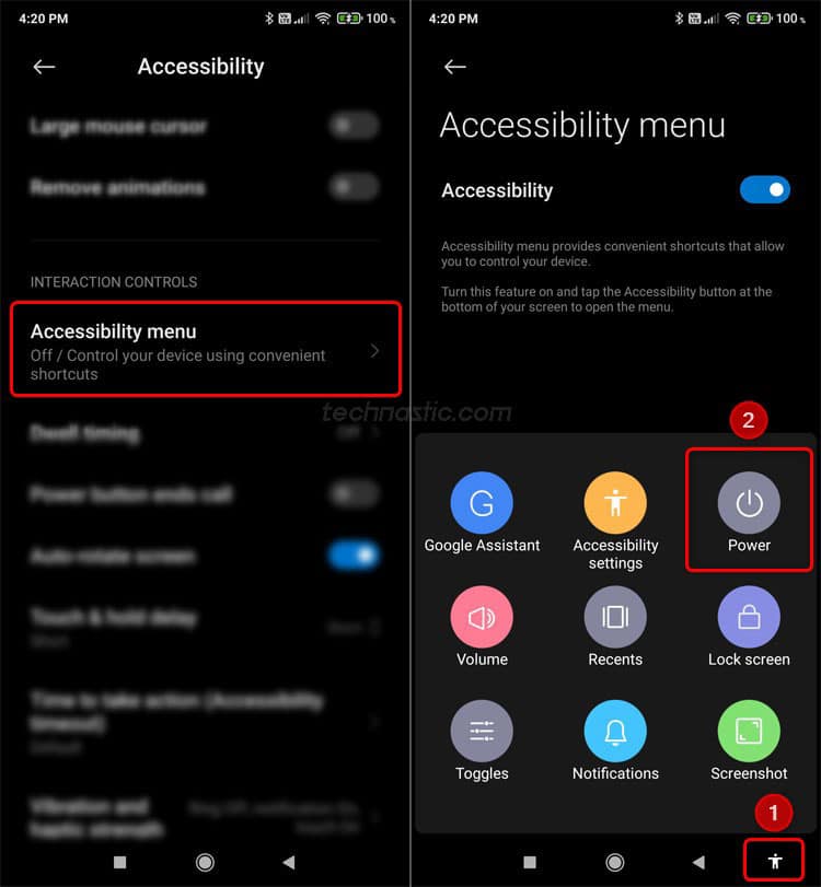 accessibility menu android
