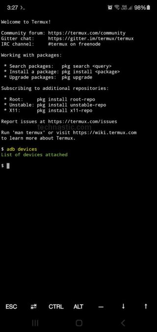 install adb fastboot sdk with termux