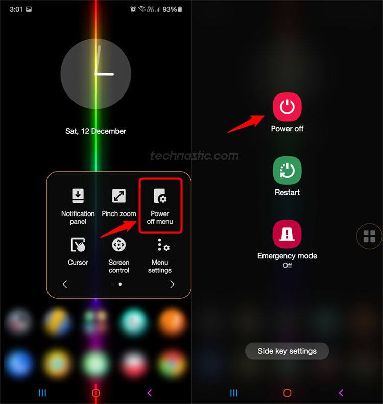 restart my phone without power button app