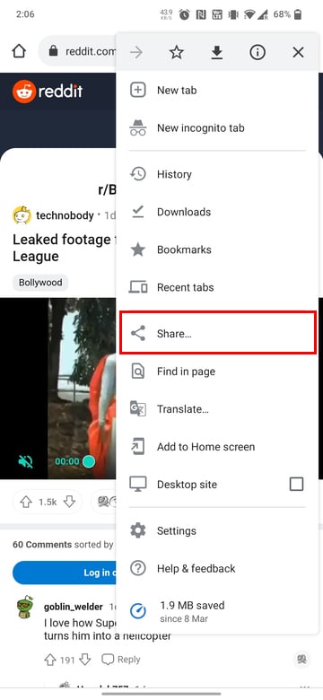 Download reddit video from Chrome