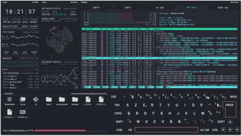 terminal programs like edex ui