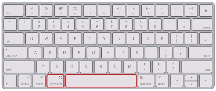 command+space keyboard shortcut mac os