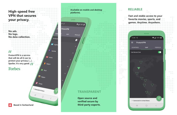 Proton best free VPN for Android