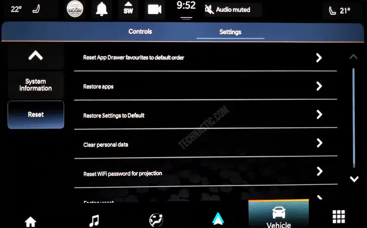 reset jeep uconnect touch screen
