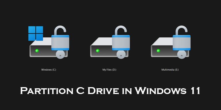 Partition C Drive in Windows 11