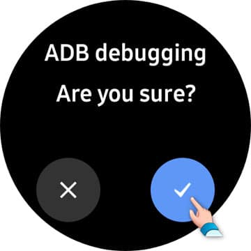 adb debugging on galaxy watch 5