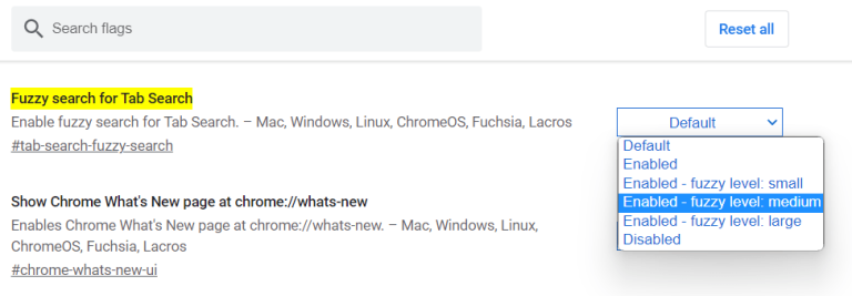 21 Best Chrome Flags To Try In 2024 Windows Mac Linux Technastic   Fuzz Search Chrome Flag 768x267 