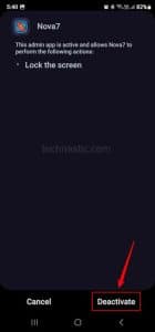 How to Deactivate Malicious Device Admin Apps on Android - Technastic