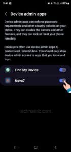 How to Deactivate Malicious Device Admin Apps on Android - Technastic