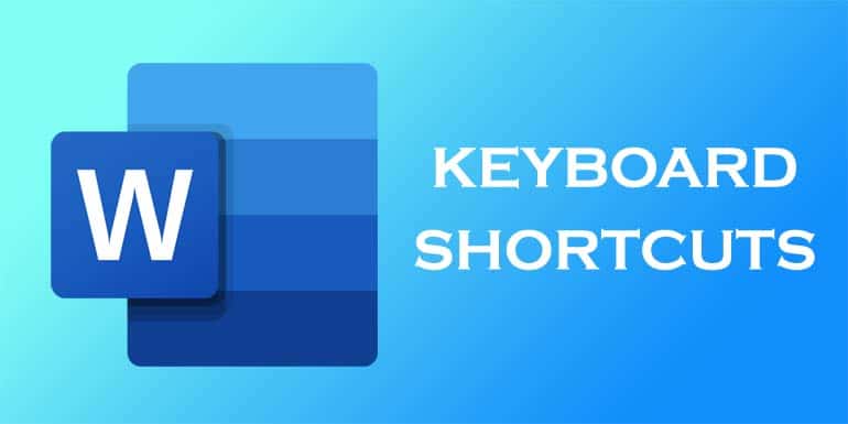 ms word keyboard shortcuts and function keys