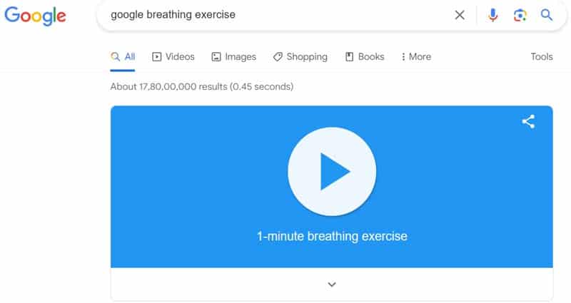 google breathing exercise easter egg
