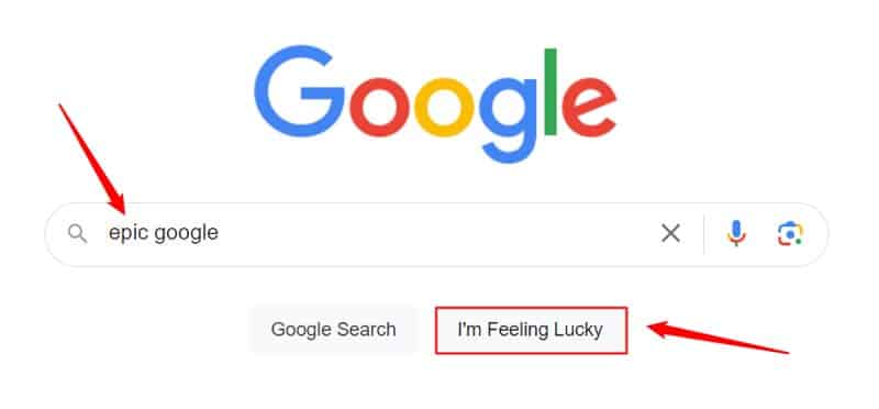 google i'm feeling lucky