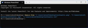 How to Delete Files and Folders Using PowerShell - Technastic