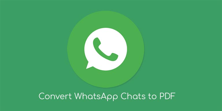 convert whatsapp chats into pdf