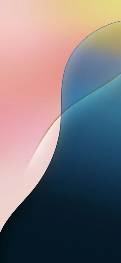 iOS 18 Pink Light Wallpaper