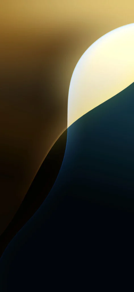 iOS 18 Yellow Dark Wallpaper