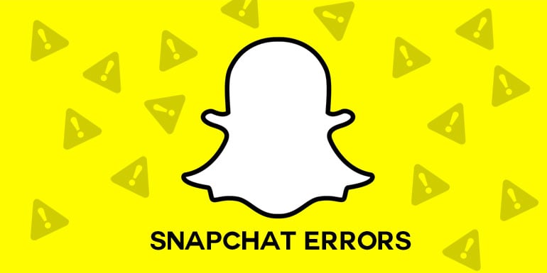 snapchat errors