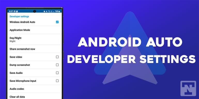 android auto developer settings