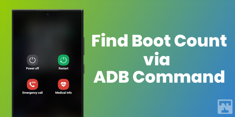 display android device boot count via adb