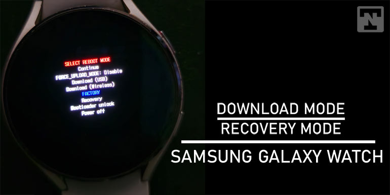 galaxy watch download and recovery mode