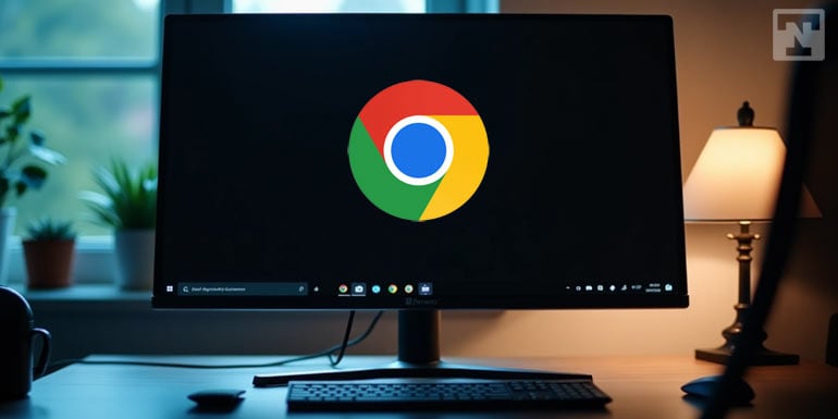 google chrome black screen problem