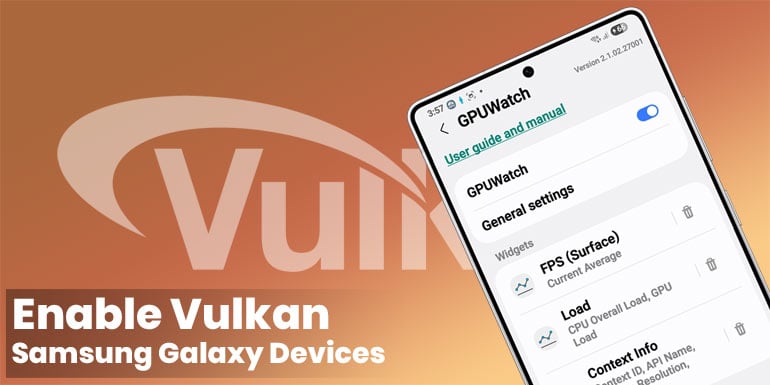 activate vulkan on samsung phones