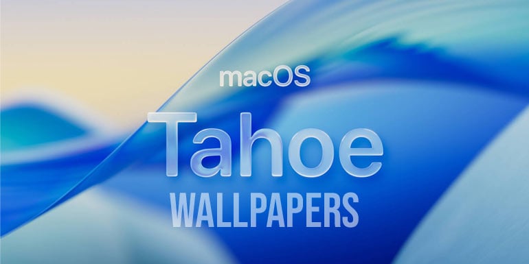 macOS Tahoe stock wallpapers